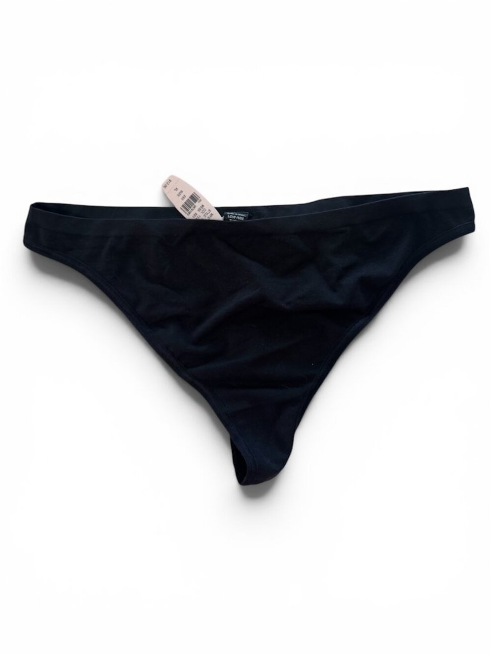 NWT Rare 2006 Y2K Victoria's Secret Body By Victoria Low Rise Thong, Black, XL